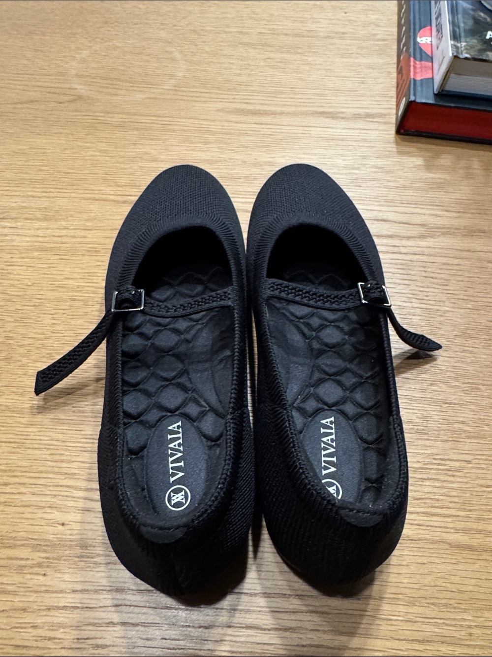 Vivala Black Mary Jane Knit Loafers with Cushioned Insole - Picture 5 of 7